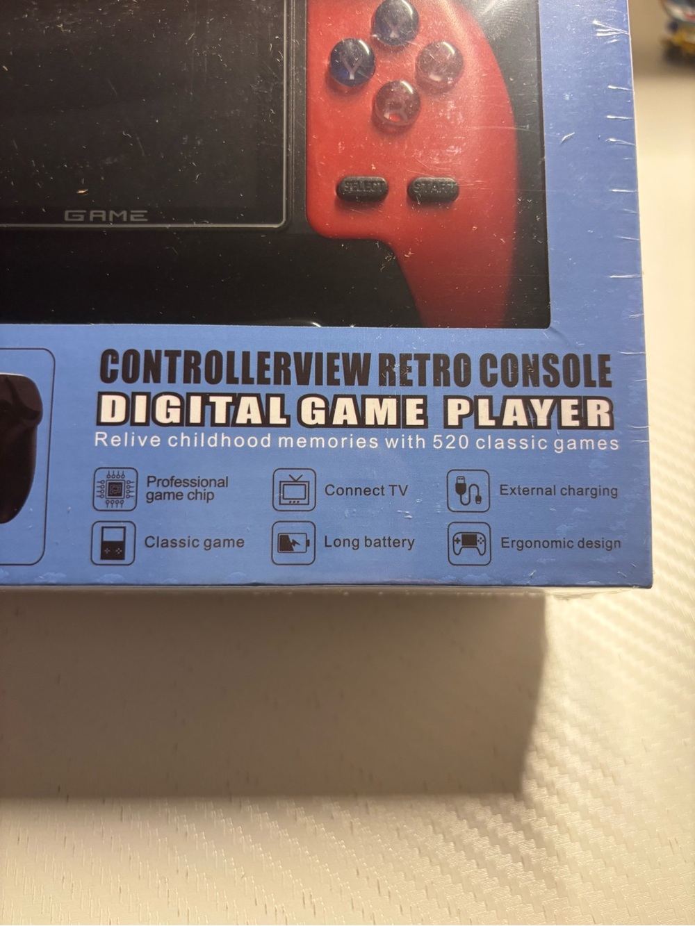 ControllerView Retro Handheld Game Console - Red - Picture 2 of 4